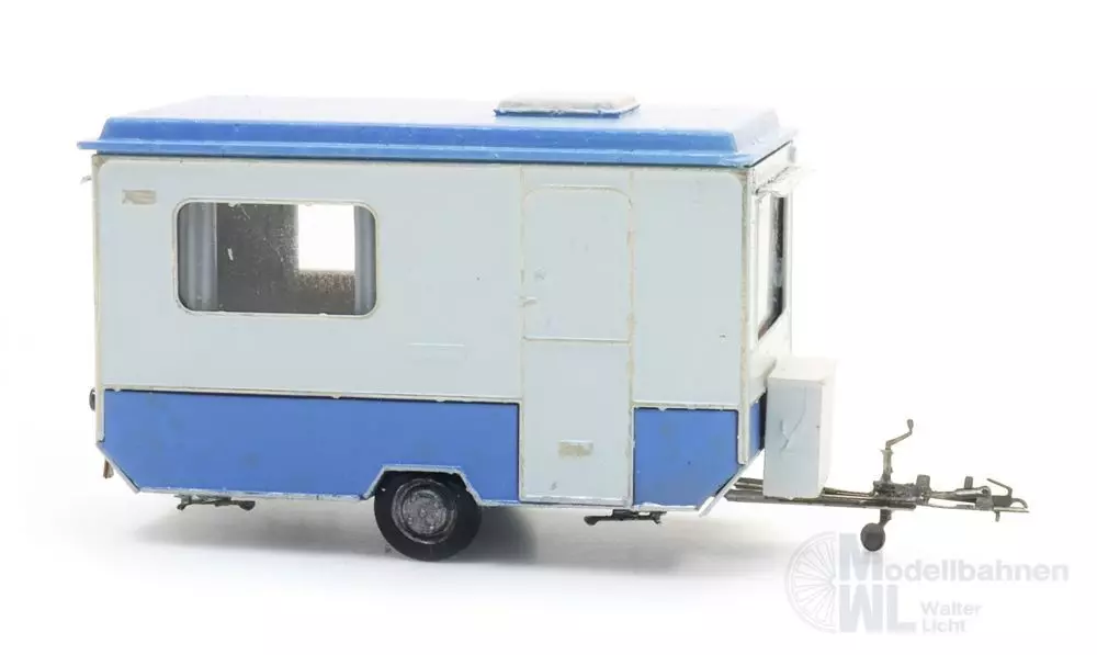 ARTITEC b.v. 387.722 - Wohnwagen DDR Bastei reisen H0 1:87 Fertigmodell