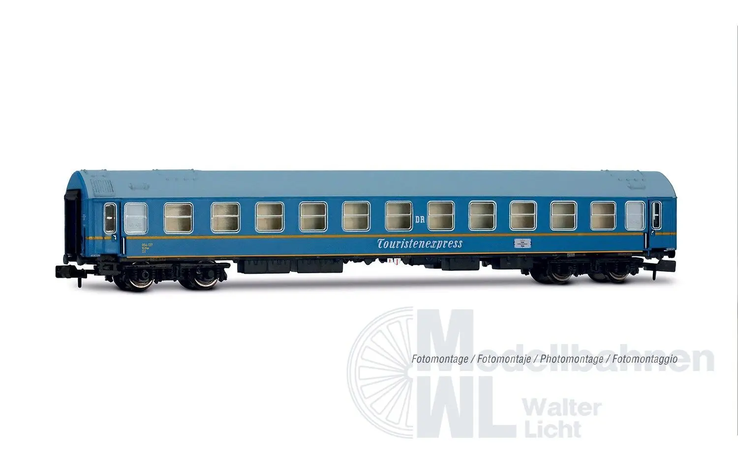 Arnold 4481 - Personenwagen Set DR Ep.III 4.tlg. Tourex Set 2 N 1:160