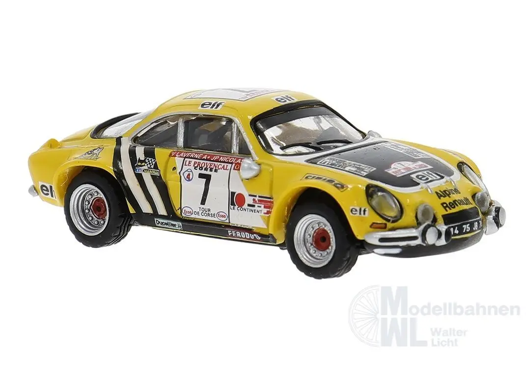 Brekina 14542 - Renault Alpine A 110 2.Platz Td Corse´75 mit Jean Pierre Nicolas H0 1:87