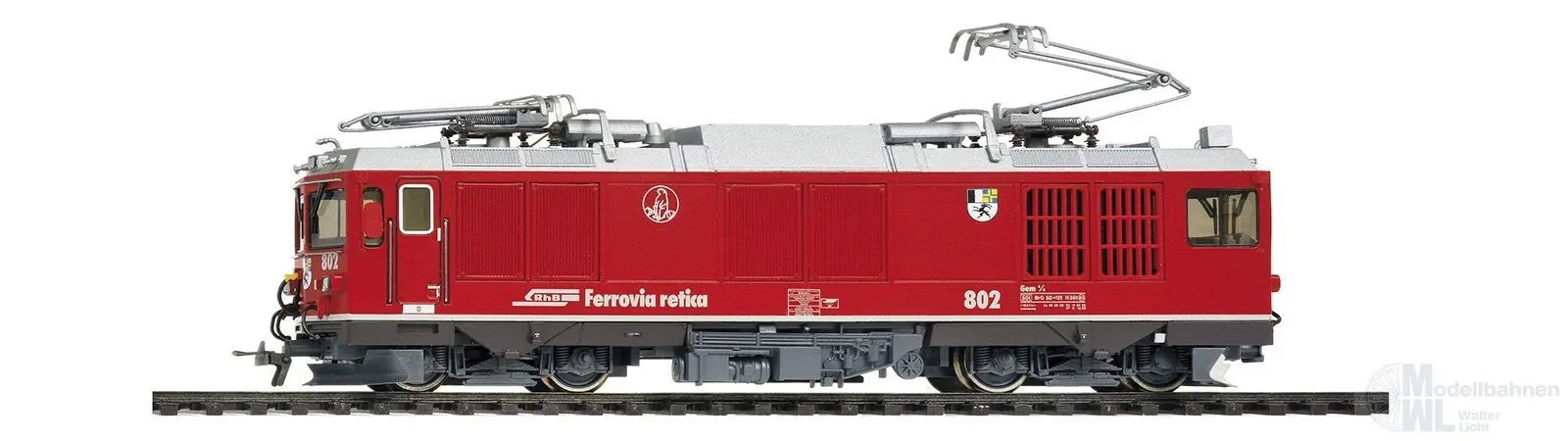 Bemo 1367122 - Zweikraftlok Gem 4/4 802 RhB Ep.V/VI modernisiert H0m Sound