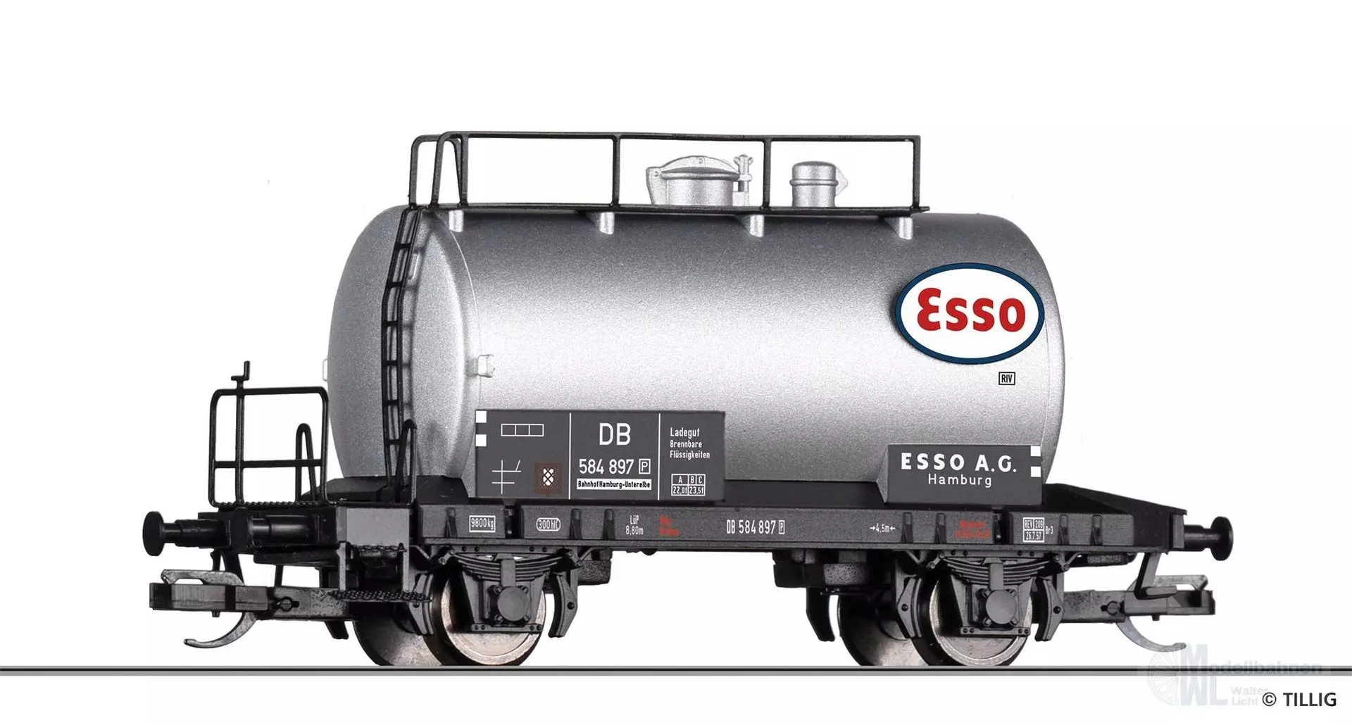 Tillig 17317 - Kesselwagen DB Ep.III Esso AG TT 1:120