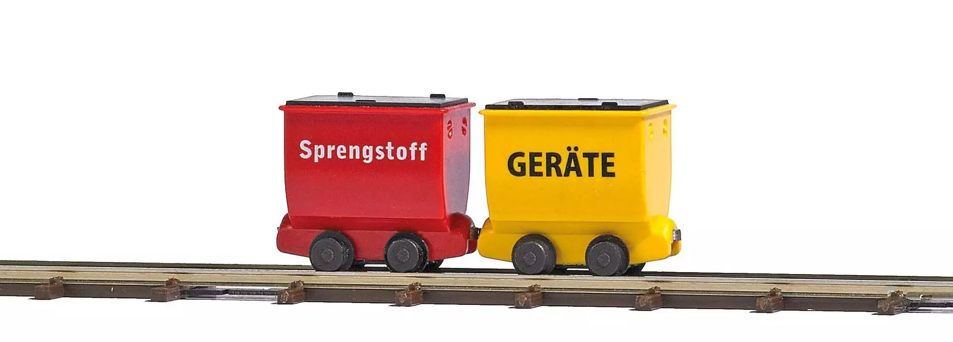 Busch 12261 - 2 Loren Geräte/Sprengstoff H0 1:87