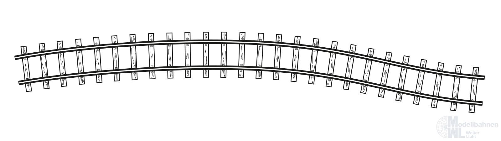Bemo 4002000 - Flexgleis 500 mm H0e