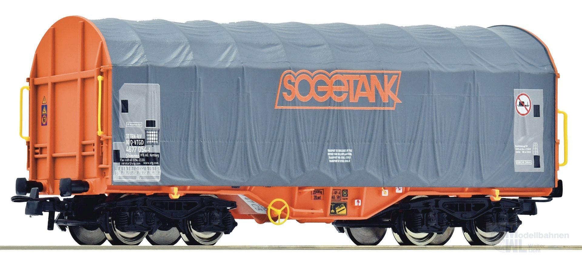 Roco 6600133 - Schiebeplanenwagen SOGETANK Ep.VI H0/GL