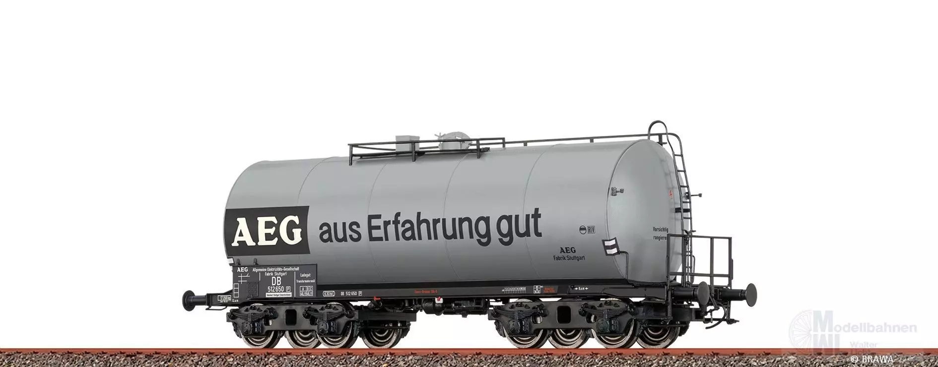 Brawa 49627 - Leichtbaukesselwagen DB Ep.III AEG Uerdingen 4-achsig ZZ [P] H0/GL