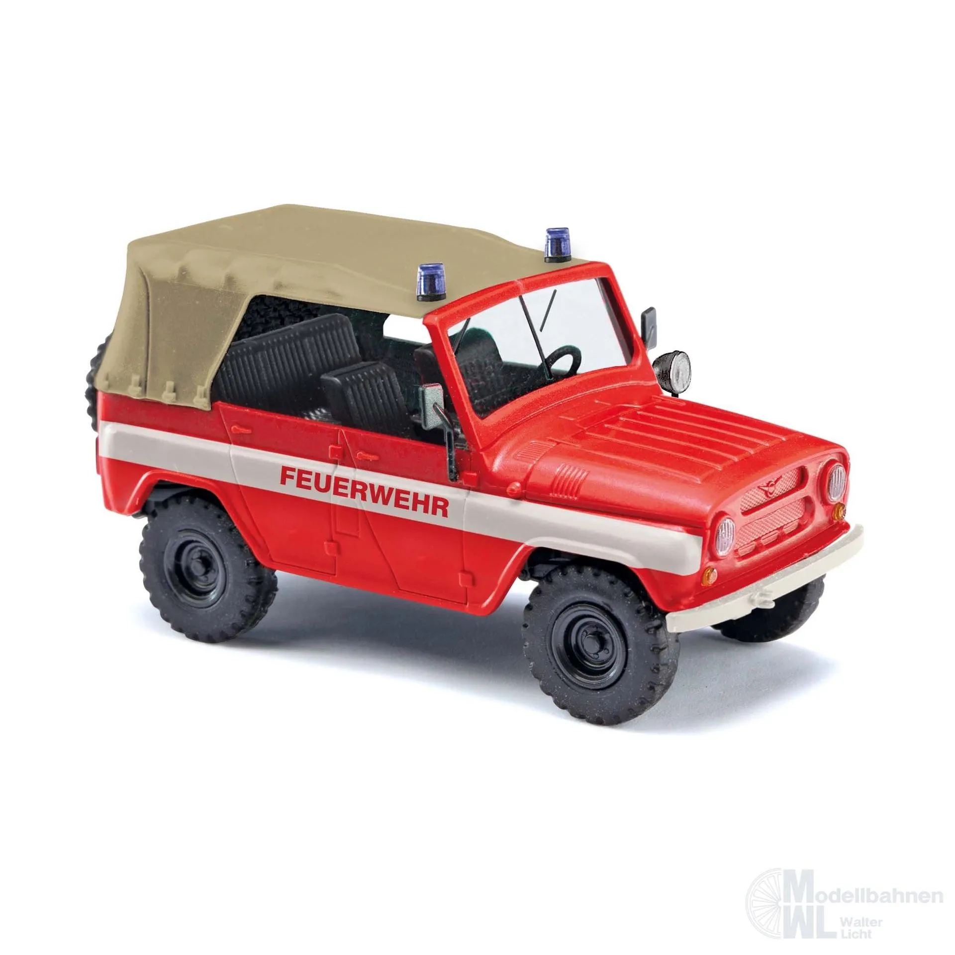 Busch 52125 - UAZ 469 Feuerwehr H0 1:87