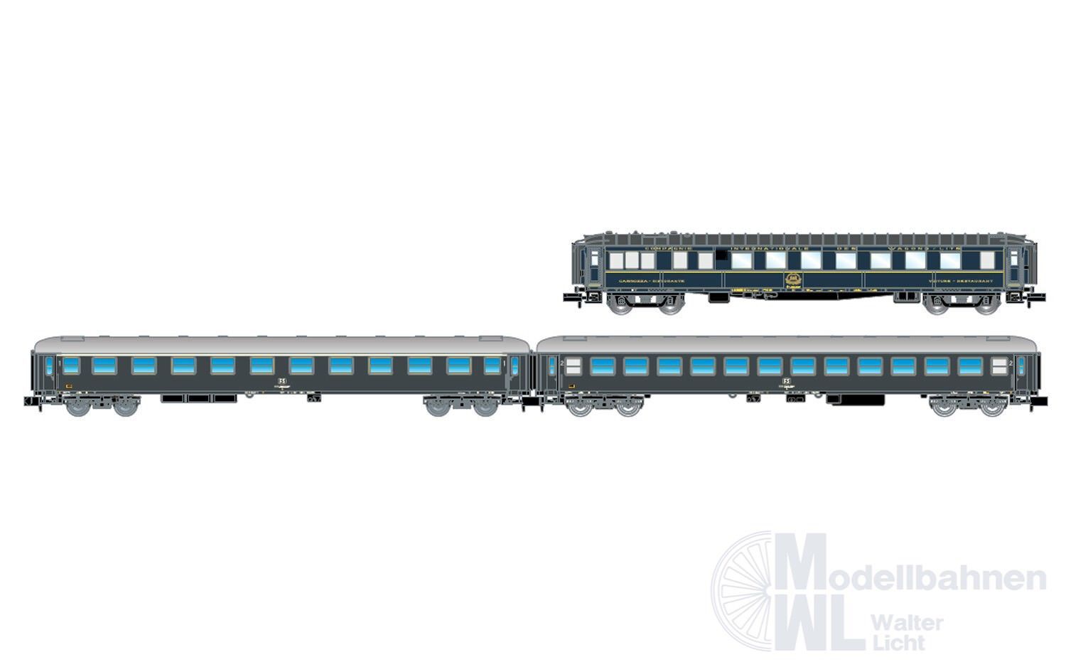 Arnold 4469 - Personenwagen Set FS Ep.IV 3.tlg. CIWL N 1:160 Arnold 4469 - Personenwagen Set FS Ep.IV 3.tlg. CIWL N 1:160