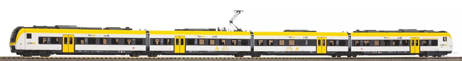 Piko 21753 - Triebzug BR 440 DB Ep.VI bwegt 4.tlg. H0/GL Sound