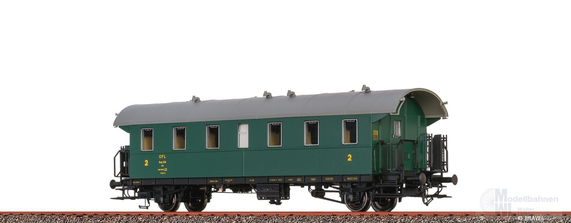 Brawa 46721 - Einheits-Durchgangswagen CFL Ep.III B2mp H0/GL