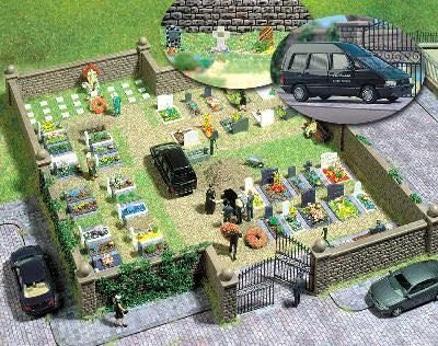Busch 6049 - Motiv-Set »Friedhof« H0 1:87