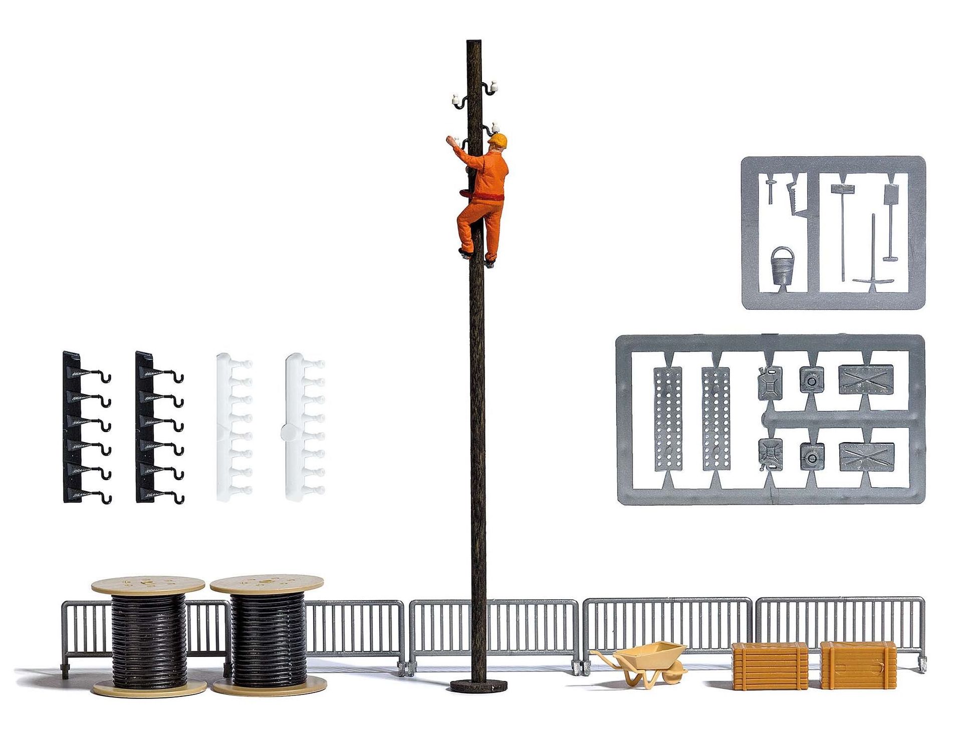 Busch 7837 - A-Set: Mastkletterer H0 1:87