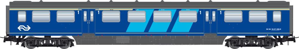 ARTITEC b.v. 20.155.04 - Personenwagen NS Ep.IV Plan E 1.Kl. 206-8 H0/GL