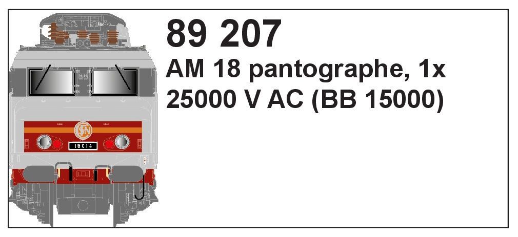 LS Models 89207 - Pantograph (AM18) für BB 15000 H0 1:87