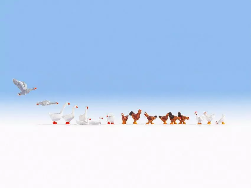 Noch 15772 - Hühner und Gänse H0 1:87