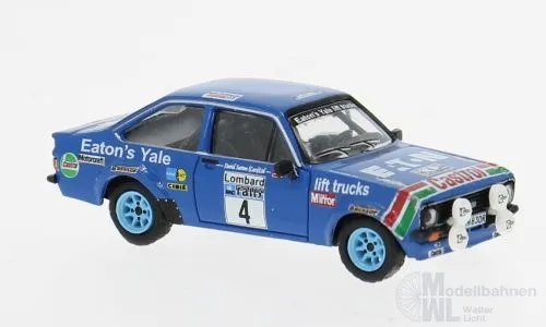 Brekina 19591 - Ford Escort RS 1800 Rallye RAC Lombard 1978 Nr.4 H.Mikkola H0 1:87