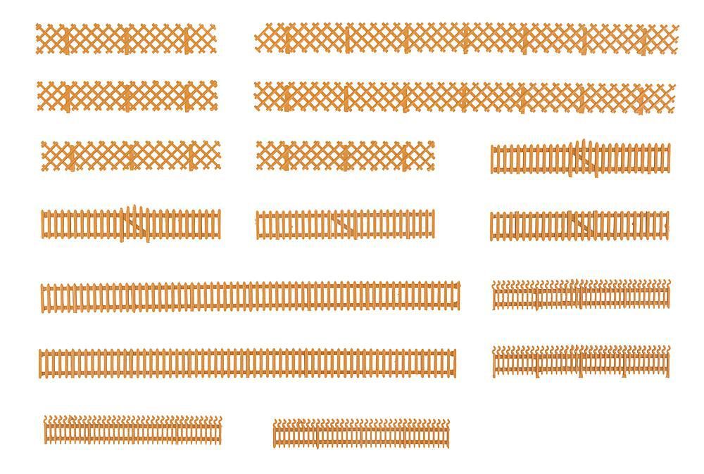 Faller 180860 - Gartenzäune 3 Stück H0 1:87