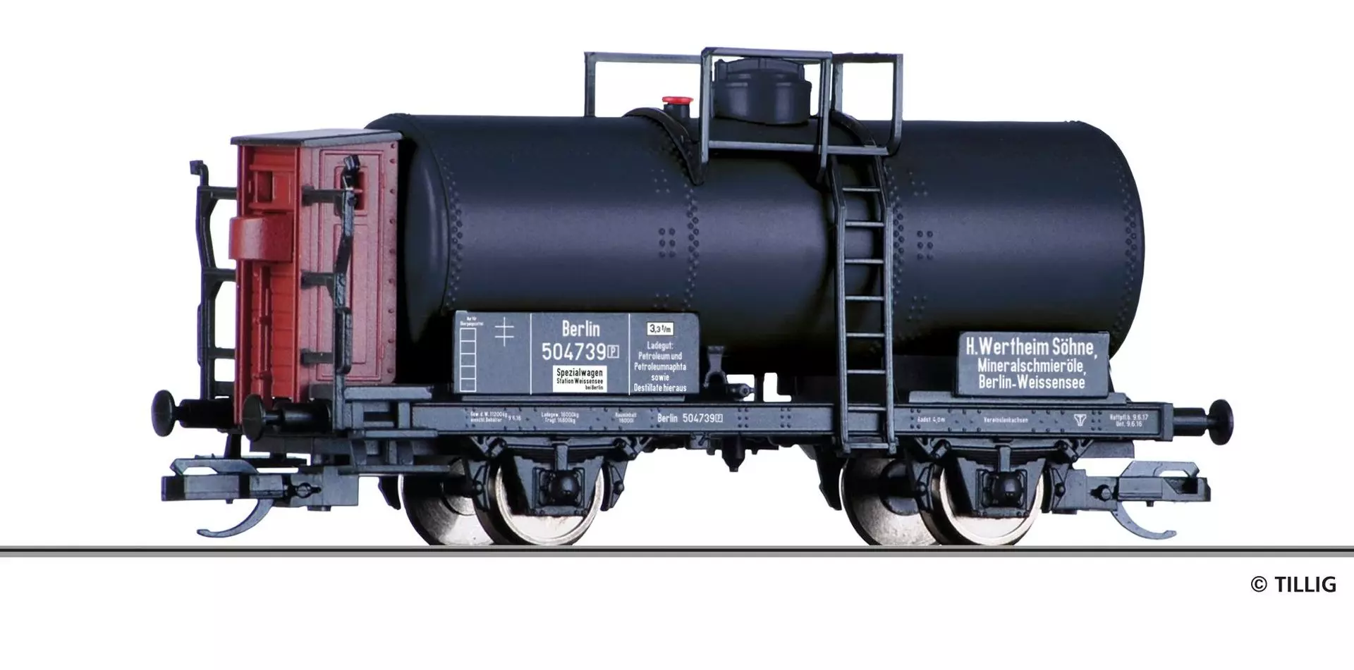 Tillig 95870 - Kesselwagen K.P.E.V. Ep.I H.Wertheim Söhne TT 1:120
