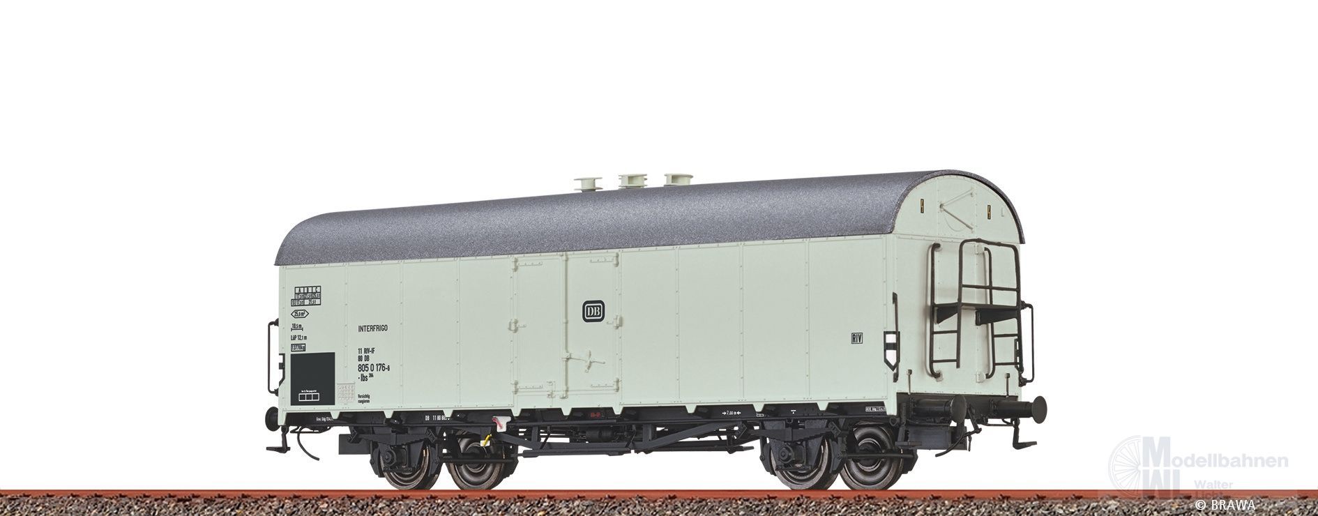Brawa 47646 - Kühlwagen DB Ep.IV Ibs394 H0/GL Brawa 47646 - Kühlwagen DB Ep.IV Ibs394 H0/GL
