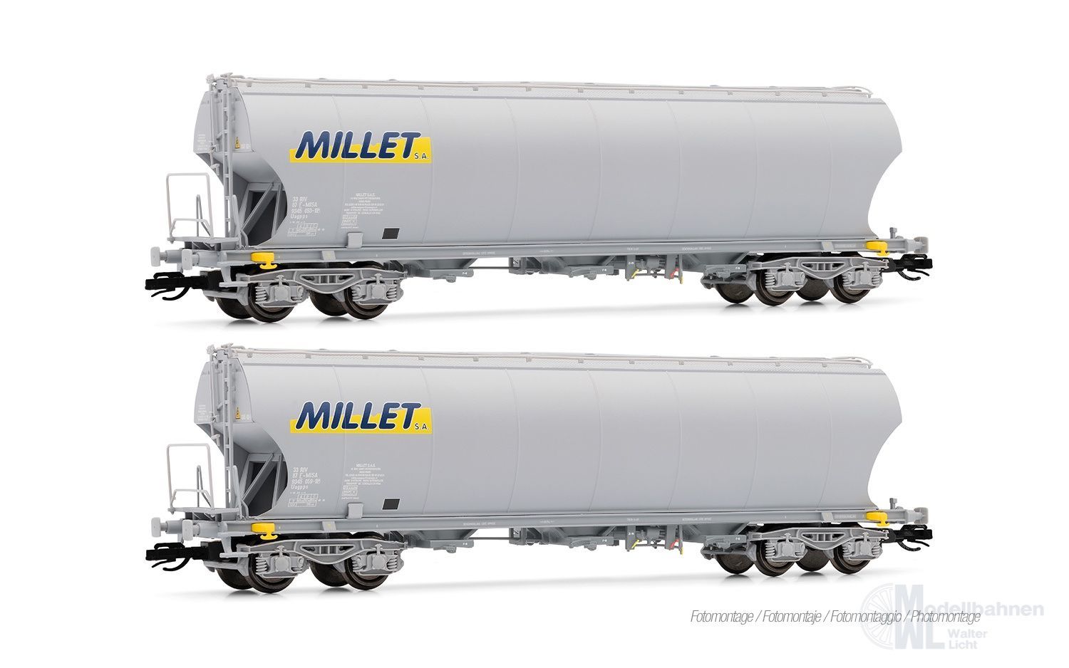 Arnold 9763 - Getreidesilowagen Set F-MISA Ep.VI Millet 2.tlg. TT 1:120