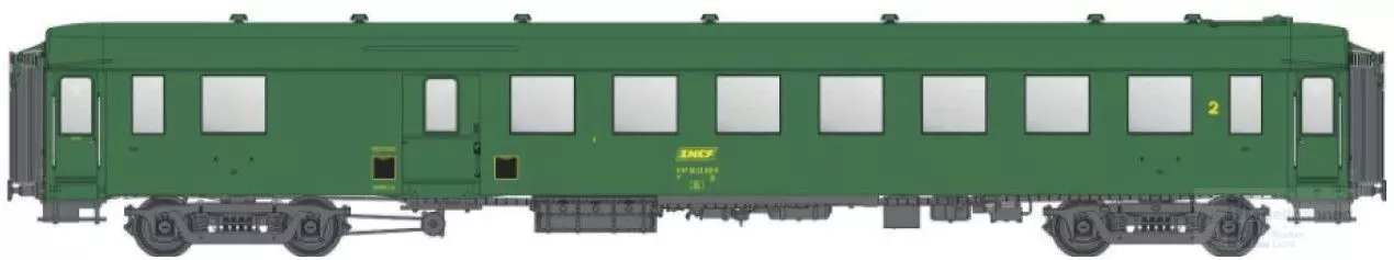 LS Models MW40961 - Halbgepäckwagen SNCF Ep.IVa OCEM B5Dd 2.Kl. H0/GL