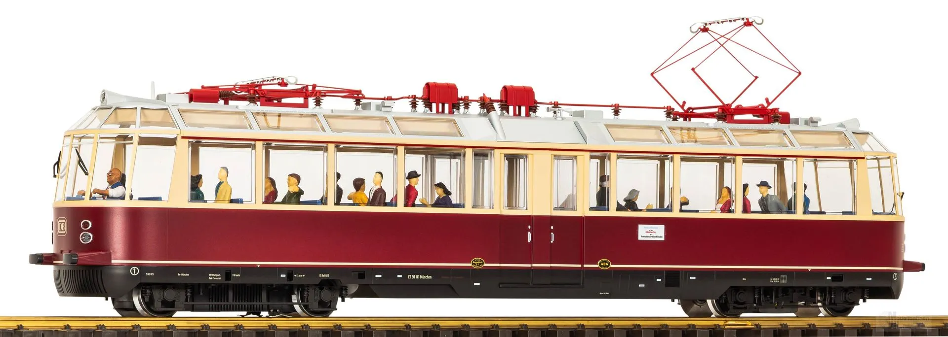 Piko 37332 - Triebzug Gläsener Zug DB Ep.III rot Spur G 1:22,5