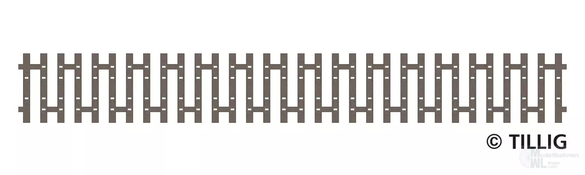 Tillig 83190 - Flex-Schwellenband Zwangsgleis (beidseitig) 166mm TT 1:120