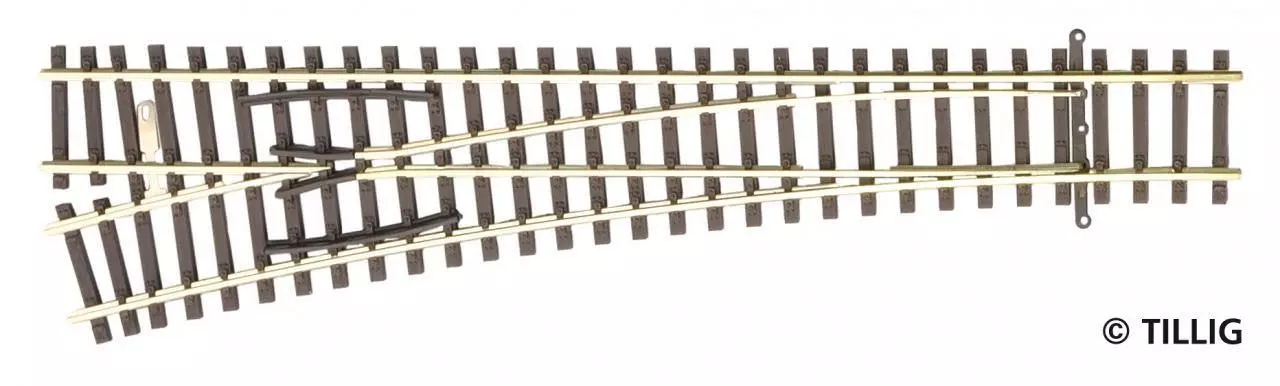 Tillig 83332 - Weiche EW2 15° links TT 1:120