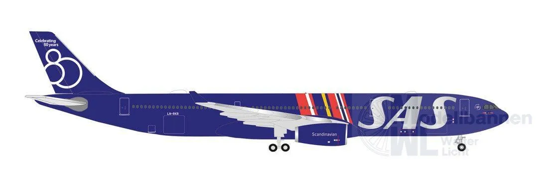 Herpa 539623 - Airbus A330-300 SAS 1:500