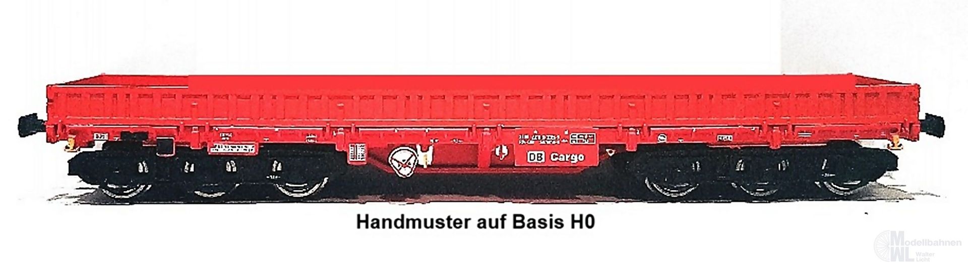 NPE NW52935 - Schwerlastwagen DB Cargo Ep.V Samms-u 454 unbeladen TT 1:120