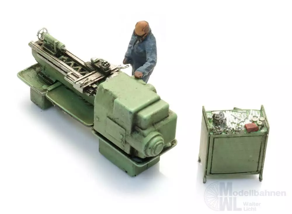 ARTITEC b.v. 387.660 - Drehmaschine mit Figur Fertigmodell H0 1:87