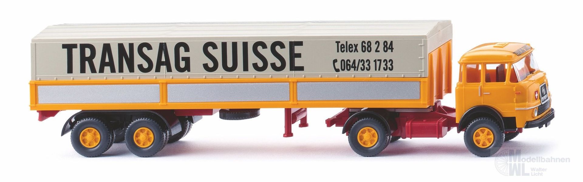 Wiking 051503 - Pritschensattelzug Krupp 806 Transag Suisee H0 1:87