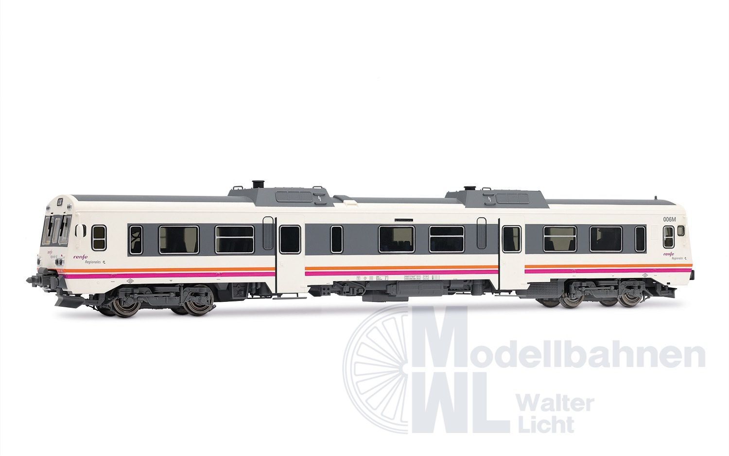 Electrotren 2505 - Dieseltriebwagen BR 596-006 RENFE Ep.VI weiß H0/GL HOBBY Electrotren 2505 - Dieseltriebwagen BR 596-006 RENFE Ep.VI weiß H0/GL HOBBY