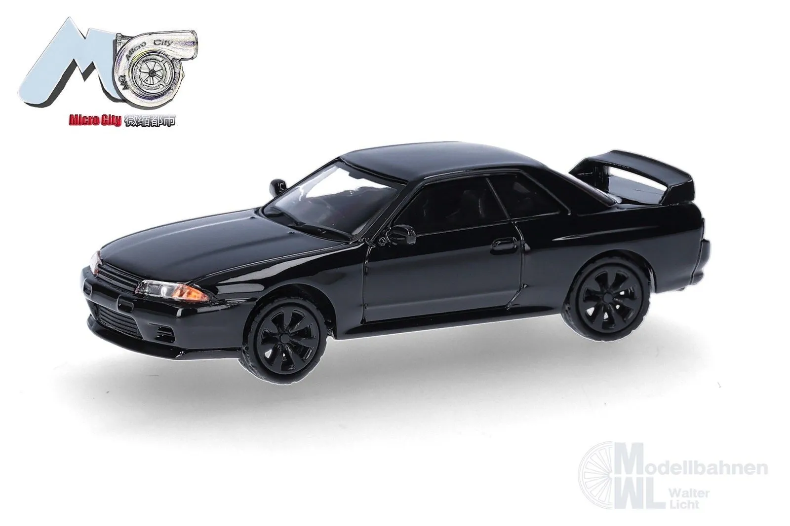 Herpa 87MC000091 - Nissan Skyline GTR32 schwarz H0 1:87