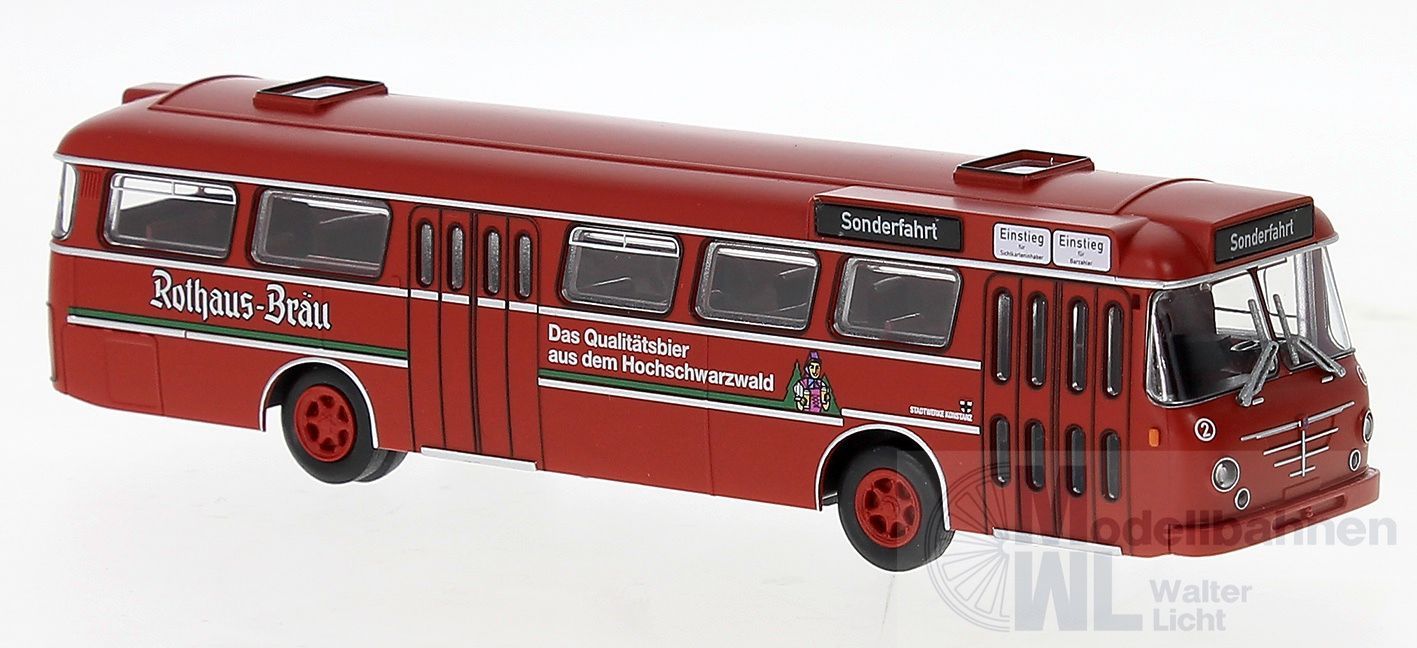 Brekina 59376 - Büssing Senator Rothaus Bräu Konstanz H0 1:87