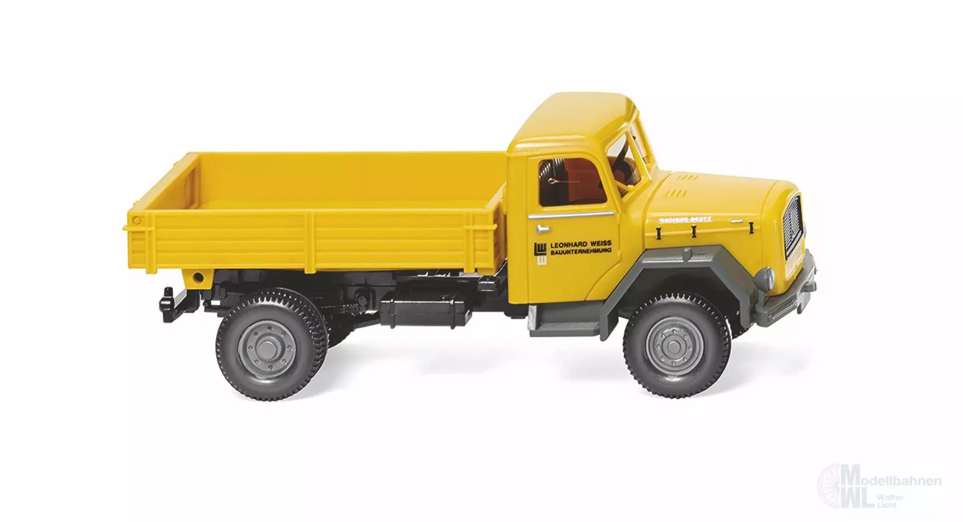 Wiking 042497 - Pritschenkipper Magirus Leonhard Weiss H0 1:87