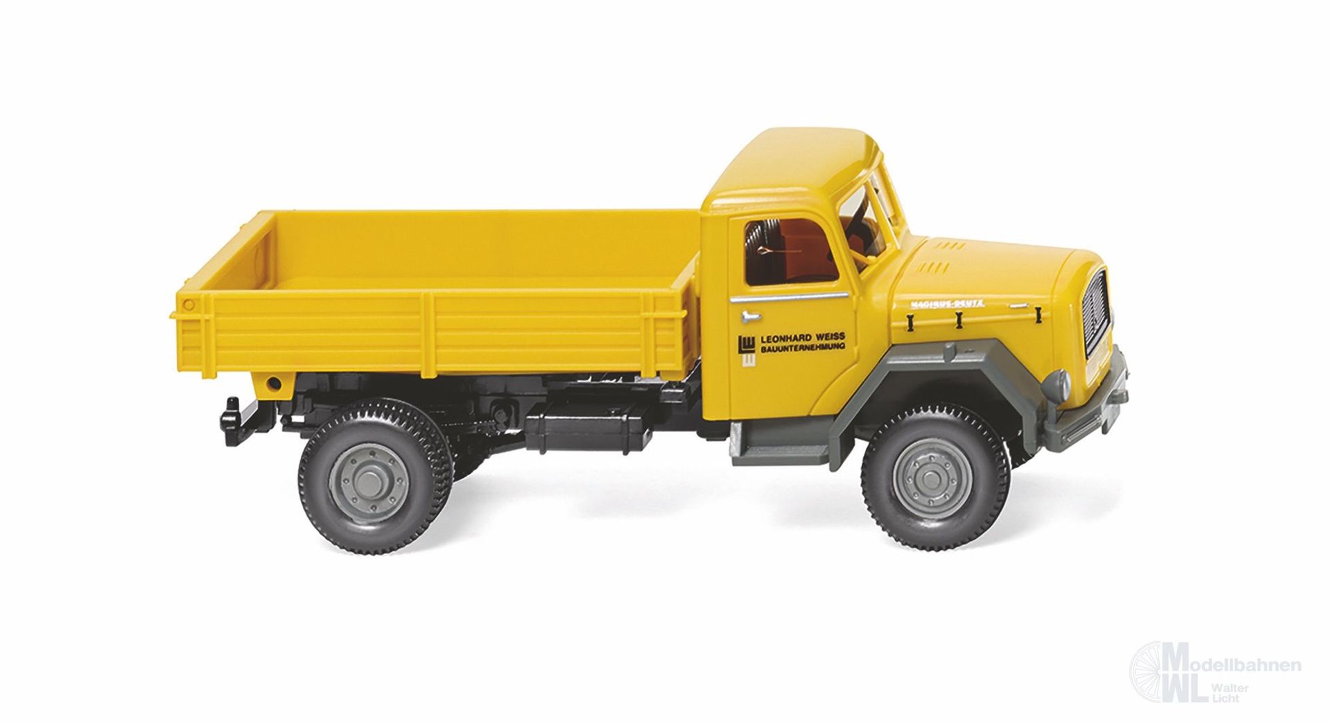 Wiking 042497 - Pritschenkipper Magirus Leonhard Weiss H0 1:87