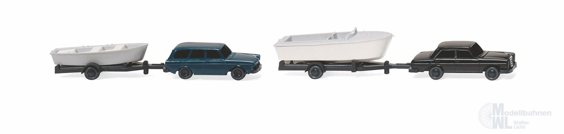 Wiking 092139 - Zwei Bootsgespanne N 1:160 Wiking 092139 - Zwei Bootsgespanne N 1:160