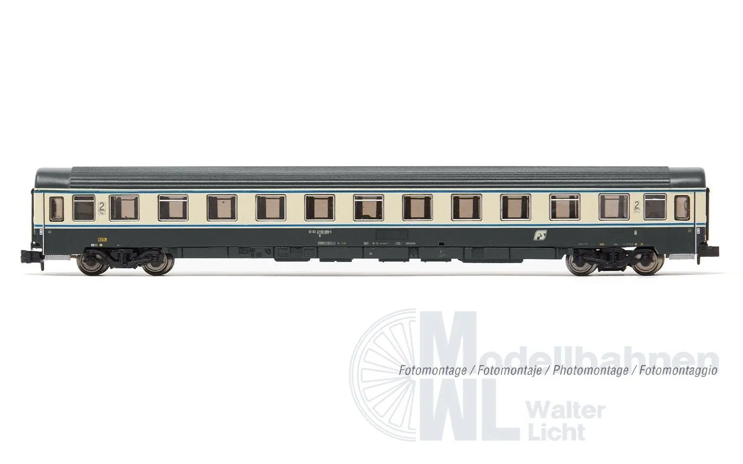 Arnold 4493 - Personenwagen Set FS Ep.V 2.tlg. orange + Bandiera Lackierung N 1:160