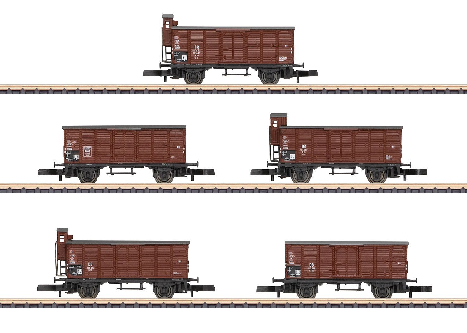 Märklin 86605 - Güterwagen Set DB Ep.III 5.tlg. Z 1:220 Märklin 86605 - Güterwagen Set DB Ep.III 5.tlg. Z 1:220