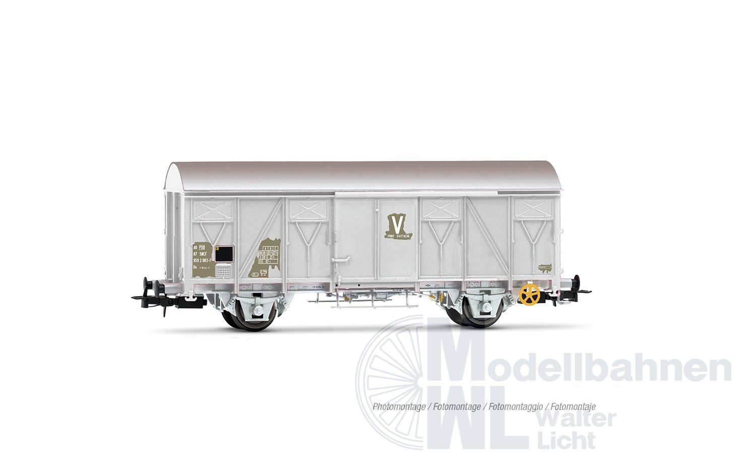 Jouef 6311 - Güterwagen ged. SNCF Ep.IV grau H0/GL