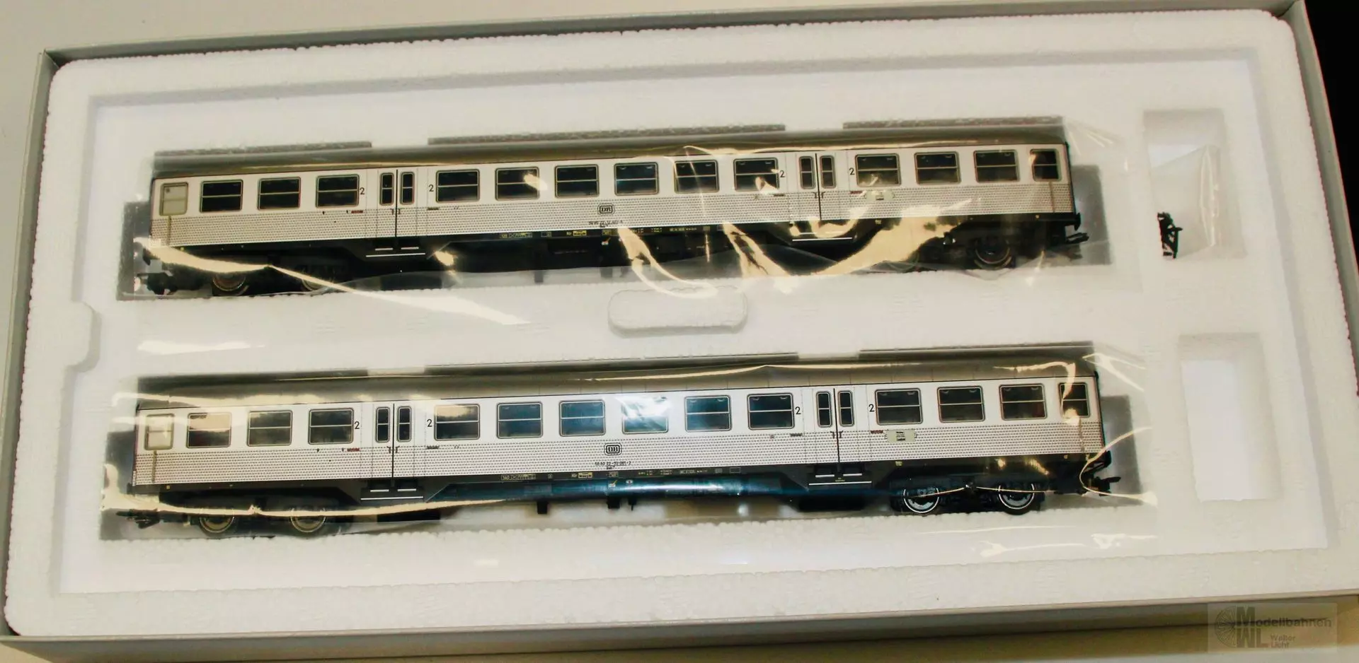 Trix 23147 - Trix - Personenwagen Set DB Ep.IV 2.tlg. Silberlinge H0/GL