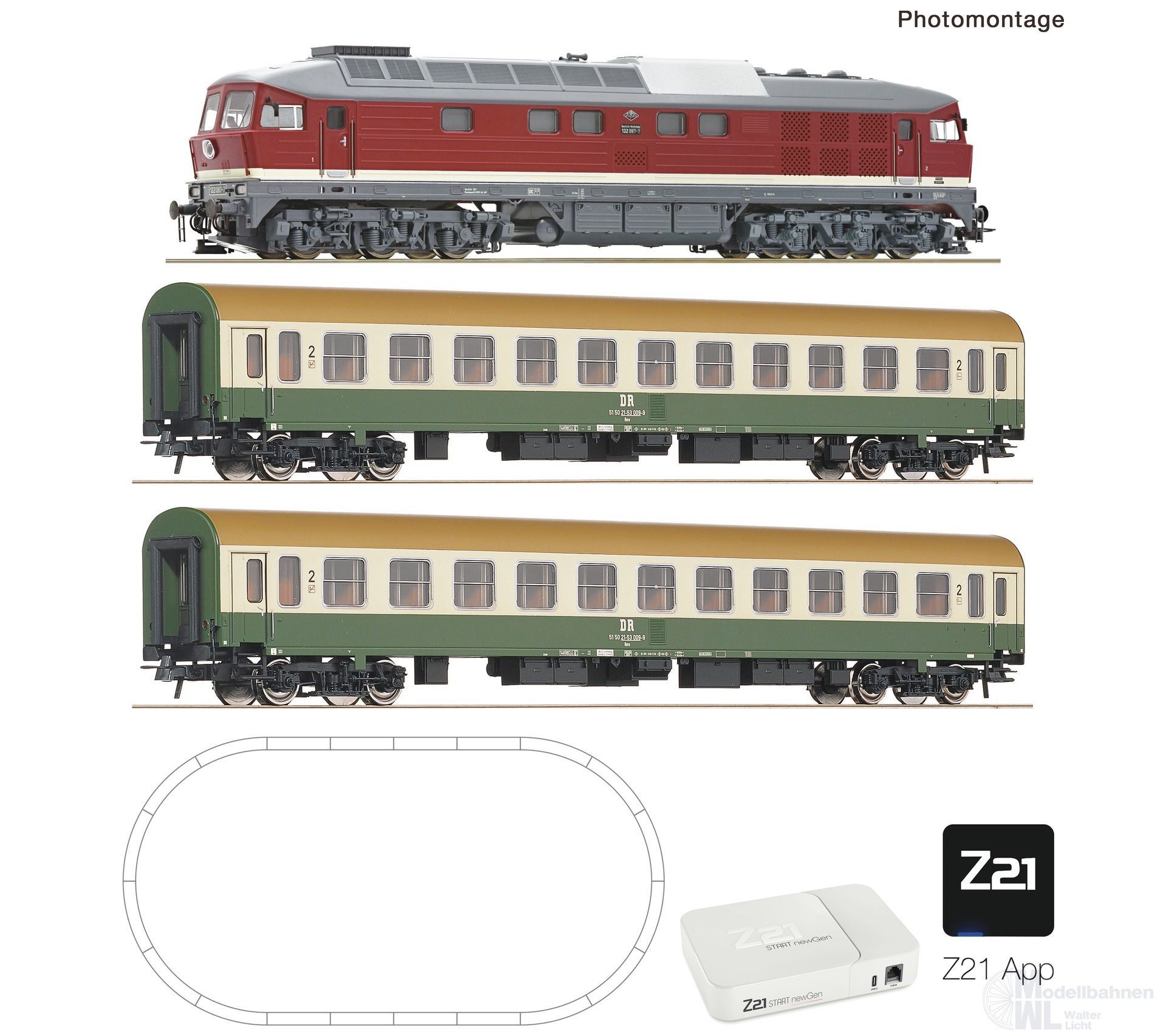 Roco 5110018 - Z21 start newGen Startset App Only Geoline BR 132 DR Ep.IV H0/GL