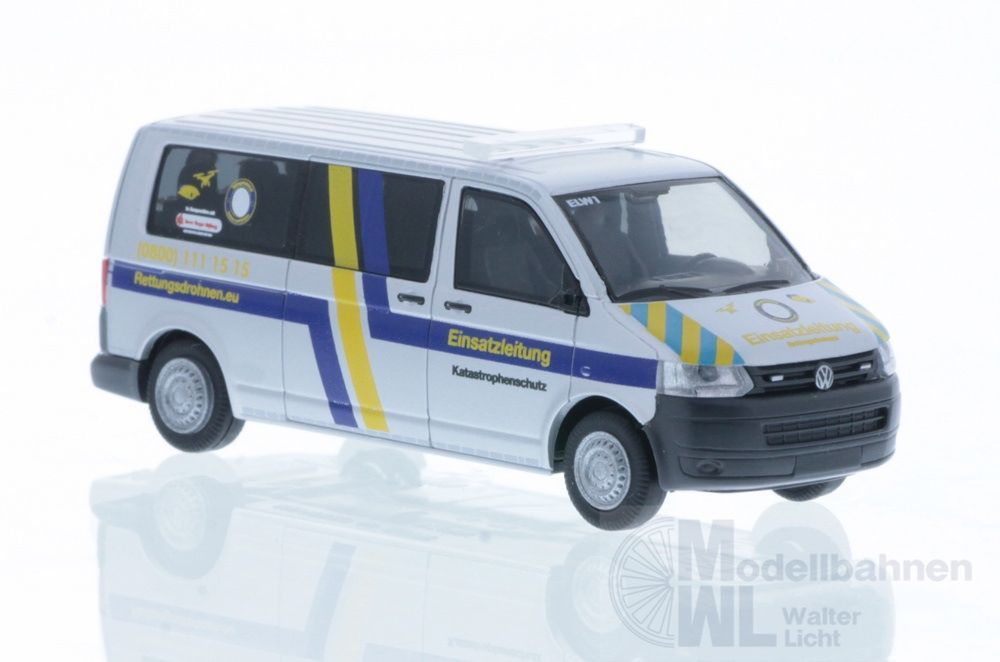 Rietze 53655 - Volkswagen T5 ´10 ELW Rettungsdrohnen H0 1:87 Rietze 53655 - Volkswagen T5 ´10 ELW Rettungsdrohnen H0 1:87