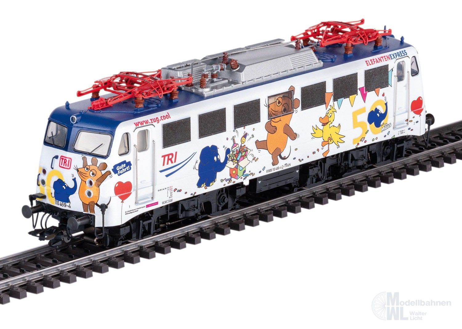 Märklin 39111 - E-Lok BR 110 Elefantenexpress TRI Ep.VI H0/WS