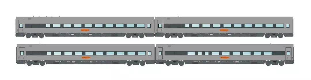LS Models MW2405DC - Personenwagen Set Metropolitan Ep.V 4.tlg. H0/GL