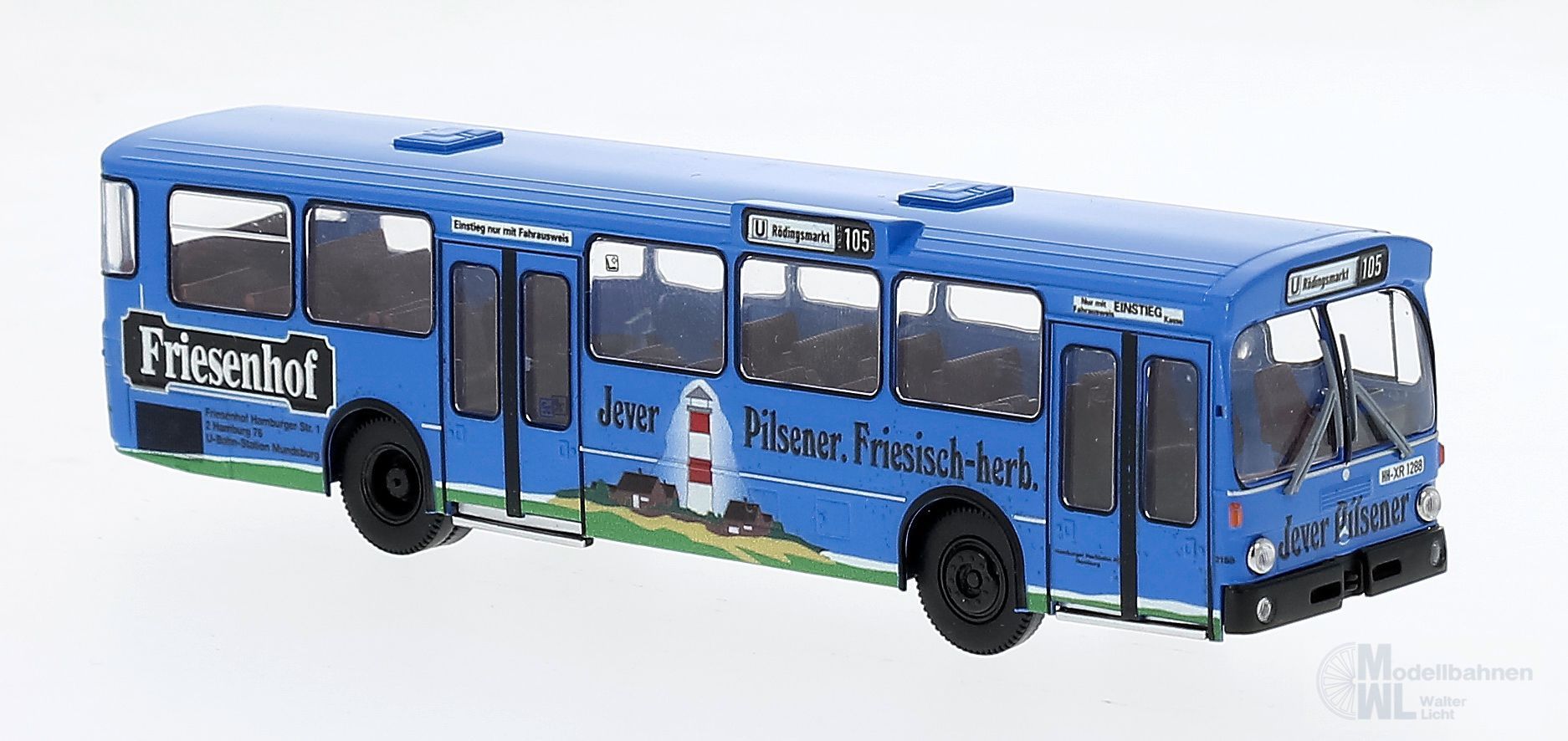 Brekina 50808 - Mercedes-Benz O 305 Friesenhof Hamburg H0 1:87
