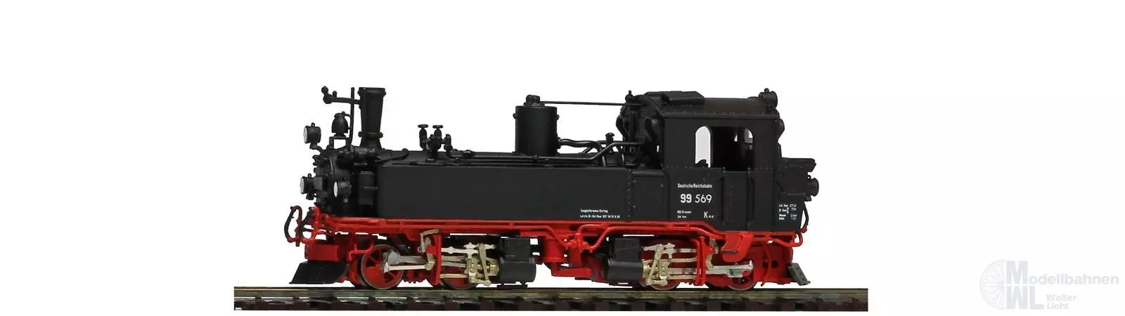 Bemo 1016849 - Dampflok BR 99 569 DR Ep.III sä IV K Fertigmodell H0e