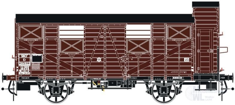 LS Models 31311 - Güterwagen ged. SNCF Ep.IIIb Kf 29 OCEM H0/GL
