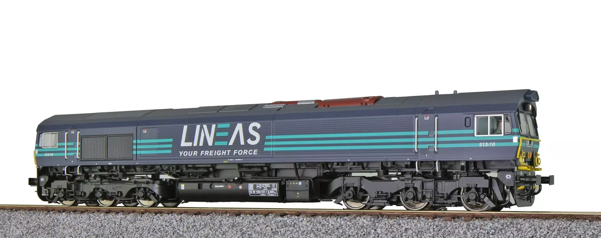 ESU 31283 - Diesellok Lineas 513-10  Ep.VI dunkelblau/türkis H0/GL/WS