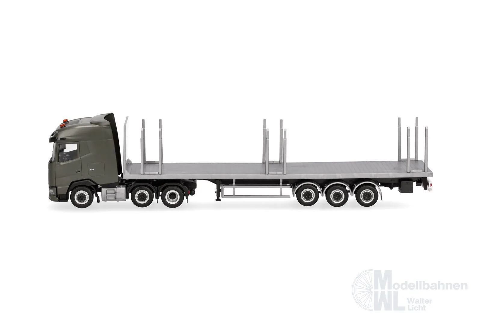 Herpa 747301 - DAF XG 6x2 Flachbett-Sattelzug H0 1:87